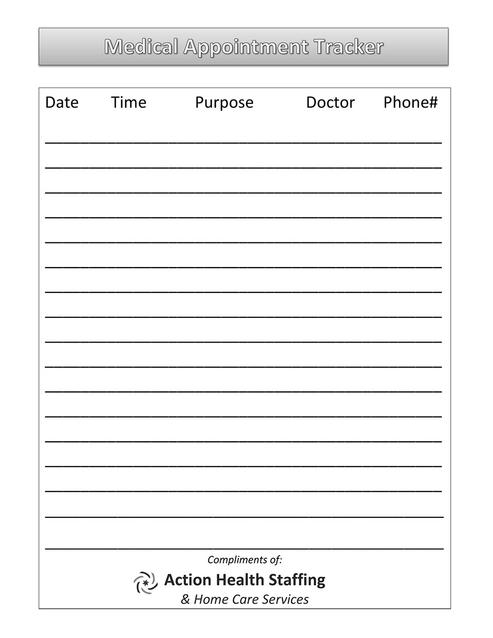 Health Focus Medical Appointment Tracker